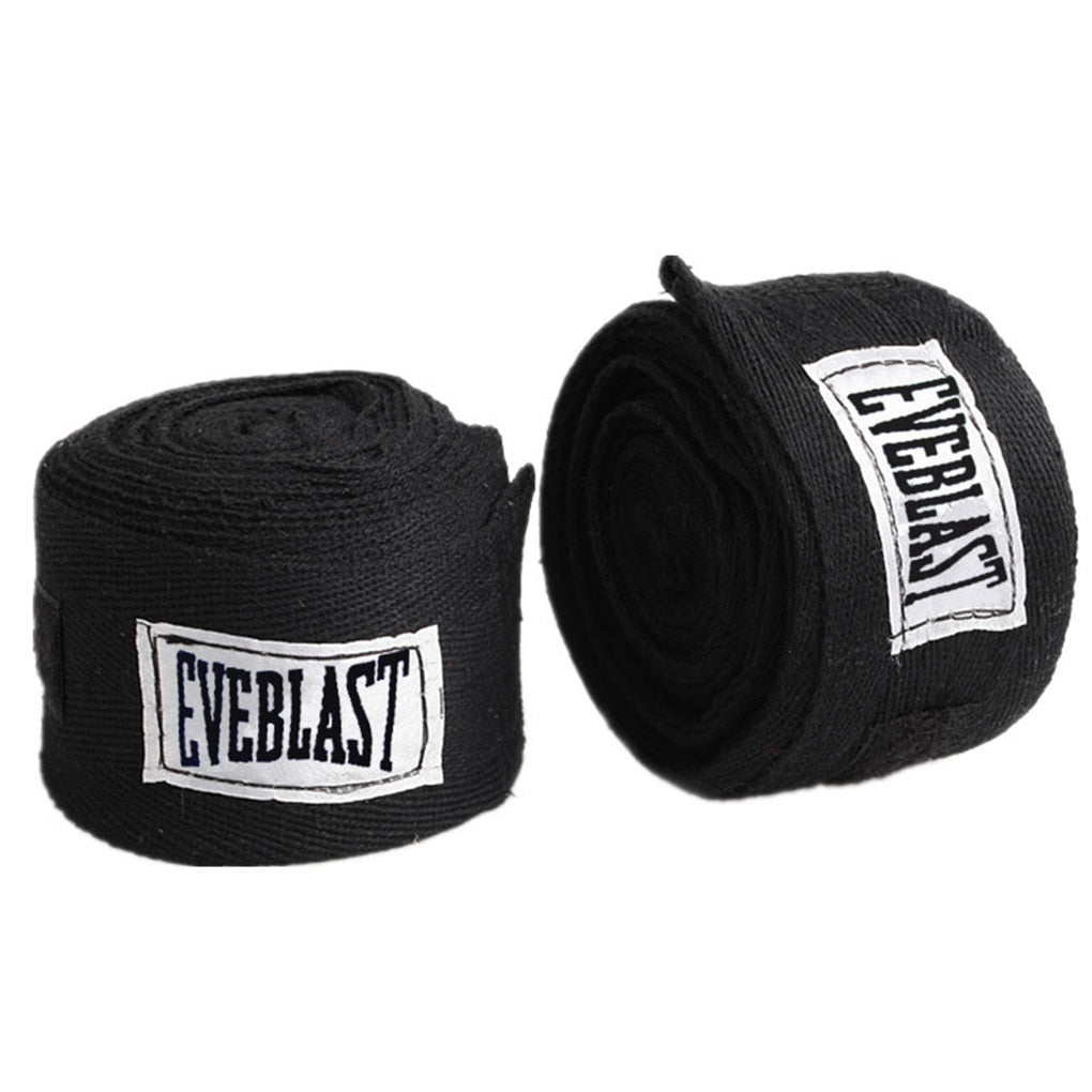 Lot de 2 bandes de boxe coton 3 m – Bandages Muay Thai et Taekwondo