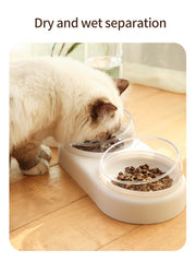 Gamelle double automatique pour chat et chien avec fontaine à eau