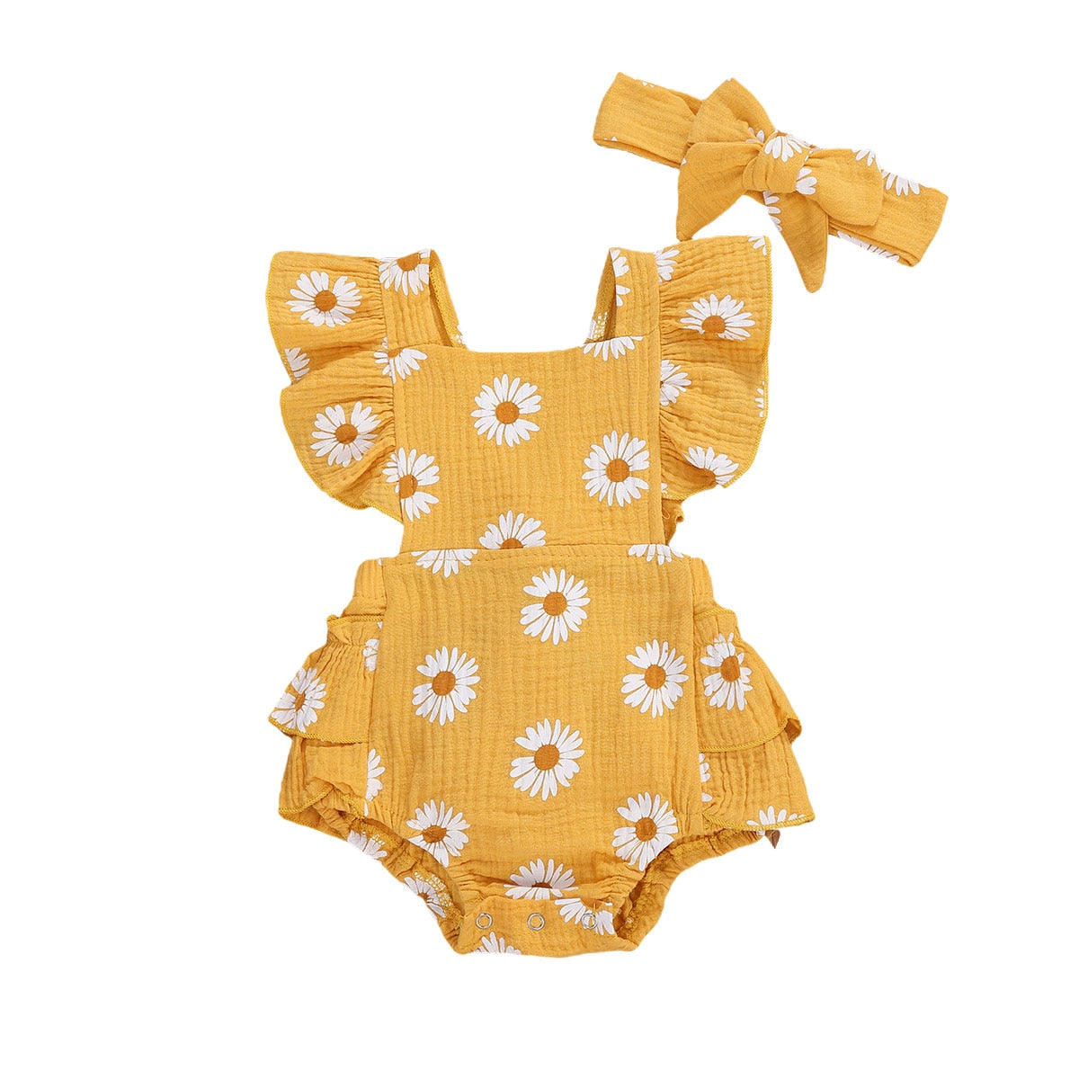 Barboteuse florale bébé – Confort et style pour nouveau-né