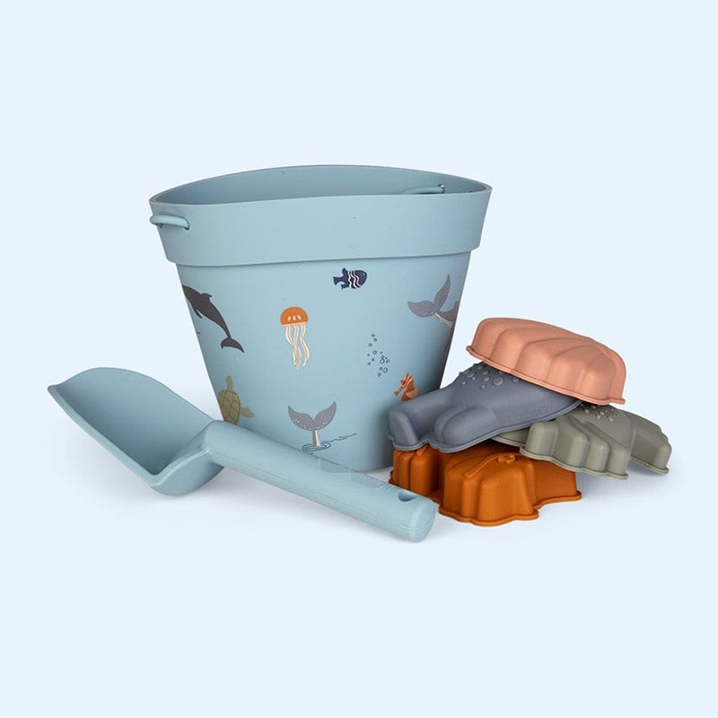 Jouet de plage pour enfant – Moules à sable animaux et accessoires bain