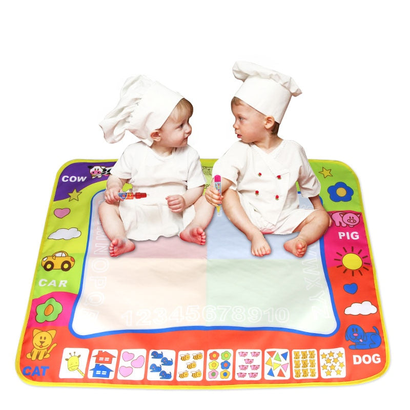 Tapis de dessin à l'eau Jenilily grand format avec 2 stylos magiques