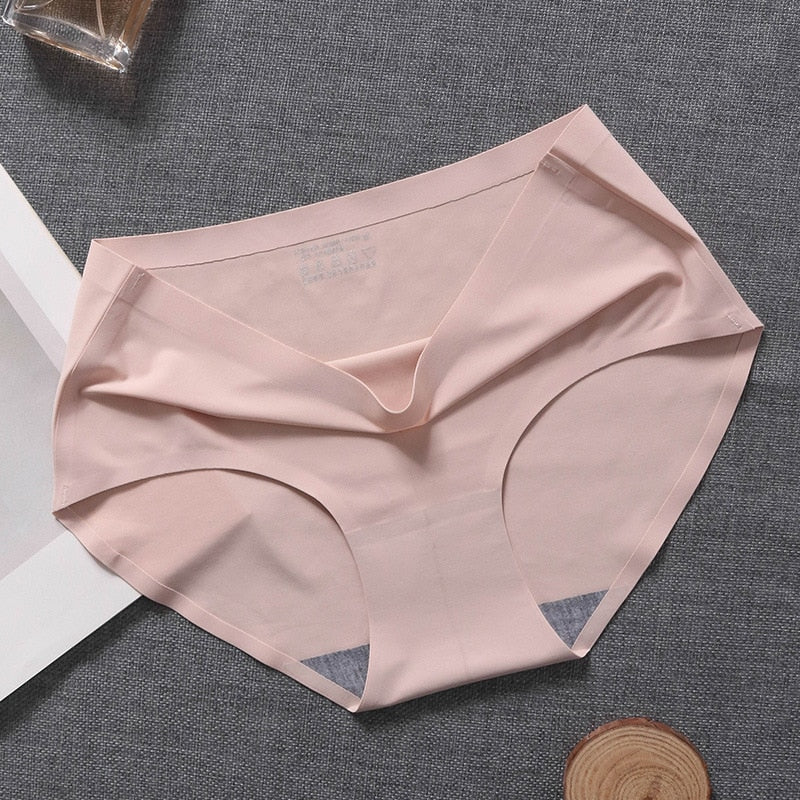 Culotte sans couture en soie de glace taille mi-haute – Respirante femme