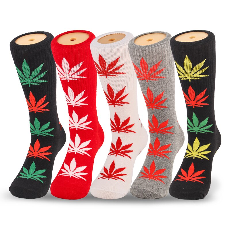 Lot de 5 paires de chaussettes fantaisie homme – Style Harajuku casual
