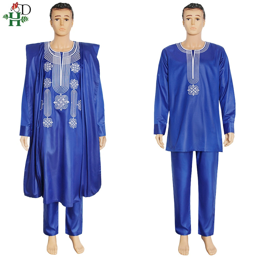 Ensemble Agbada Homme Traditionnel - Boubou Africain