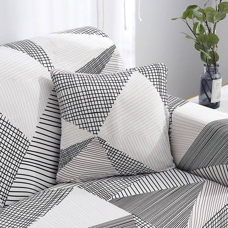 Lot de 2 housses de coussin 45x45 cm assorties canapé et literie