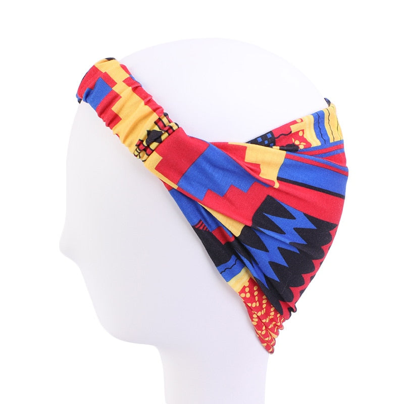 Headband Imprimé Africain Torsadé - Bandeau Cheveux Femme 2