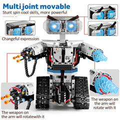 Robot RC télécommandé via app – Blocs de construction technique avec armes