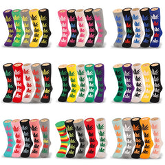 Lot de 5 paires de chaussettes fantaisie homme – Style Harajuku casual