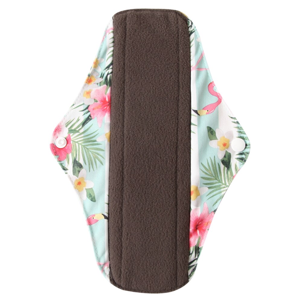 Protège-slip lavable Ohbabyka charbon de bambou – Serviette réutilisable