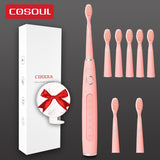 Dentists Recommend Professional Sonic Electric Toothbrush 5 Modes Protect Gums Rechargeable Waterproof Toothbrush Box as Gift