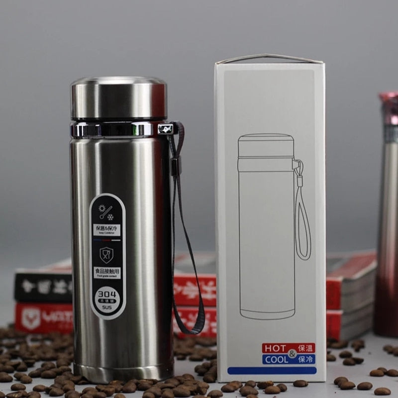Mug thermos inox grande capacité – Bouteille isotherme bureau et voyage