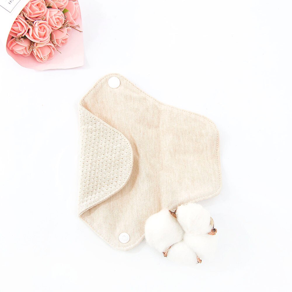 Serviette hygiénique lavable 18x6 cm coton bio – Protège-slip imperméable