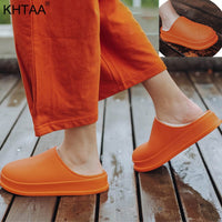 Chaussons d'hiver imperméables en mousse à mémoire antidérapants femme