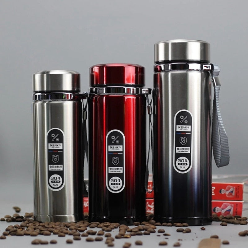 Mug thermos inox grande capacité – Bouteille isotherme bureau et voyage