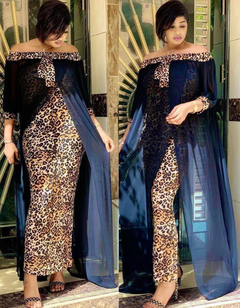 Robe Maxi Léopard Africaine Ethnique - Bodycon Femme Décontracté 2