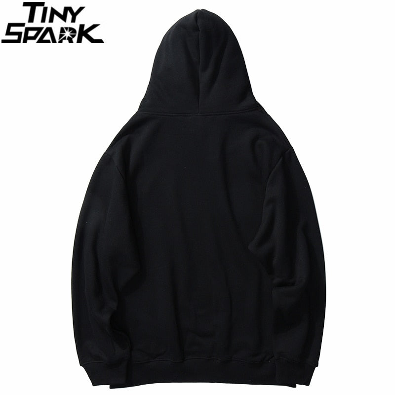 Sweat à capuche homme Hip Hop champignon arc-en-ciel – Coton Harajuku