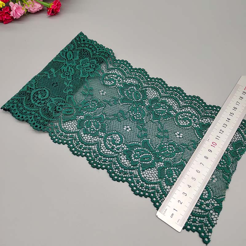 Ruban Dentelle Élastique Fleuri Africain - 15cm Couture DIY 2