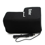 Big Usb Enter Key Button Computer Vent Pillows Soft Return Key Offices Stress Relief Toy Wholesale Dropship Free Shipping