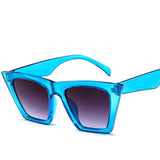 Evrfelan Retro Square Sunglasses Brand Desinger Cat Eye Sun Glasses Women Eyewear Chic Big Frame Glasses for Women oculos UV400
