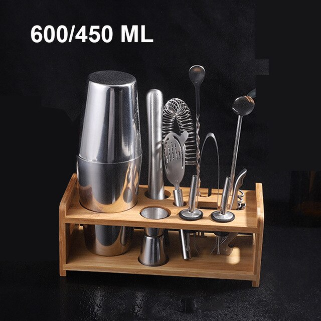 Shaker à cocktail Upors inox 550/750 ml avec mudler, jigger et cuillère