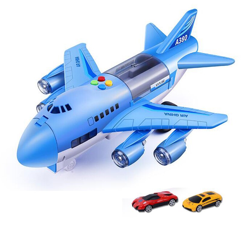 Avion jouet à inertie avec musique et lumières – Simulation piste enfant