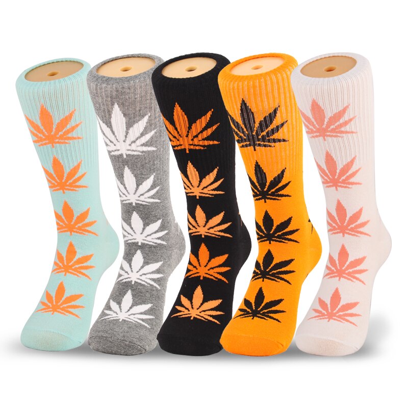 Lot de 5 paires de chaussettes fantaisie homme – Style Harajuku casual
