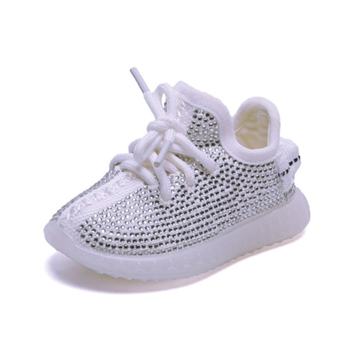 Baskets Bébé Strass Aogt - Souples Fille Garçon
