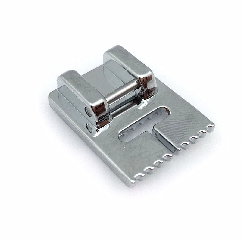 Lot de 3 aiguilles doubles et pied fronceur 9 rainures – Machine à coudre