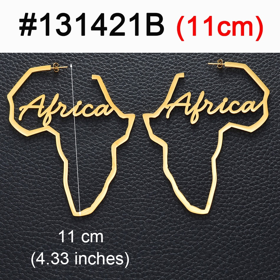 Boucles d'Oreilles Symbole Adinkra Nyame Anniyo - Bijou Africain Doré 3