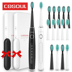 Dentists Recommend Professional Sonic Electric Toothbrush 5 Modes Protect Gums Rechargeable Waterproof Toothbrush Box as Gift