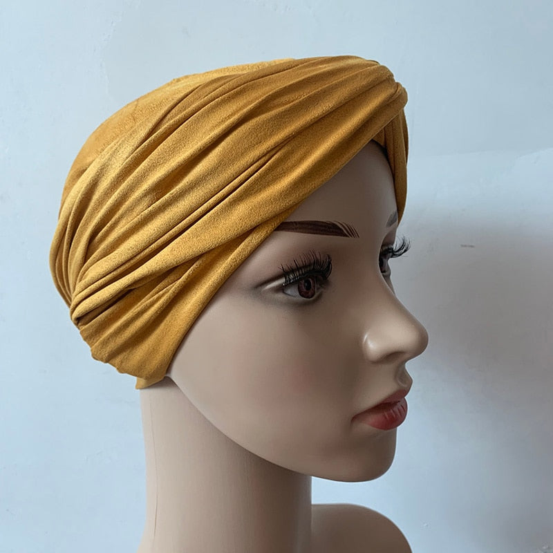 Turban Suédine Femme Africain - Hijab Foulard Tête 2