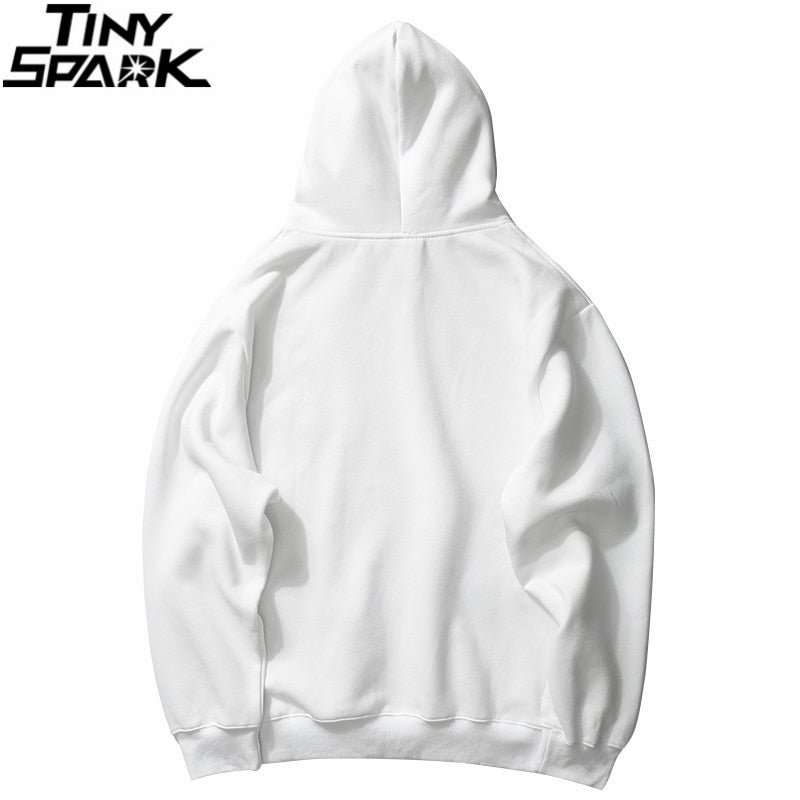 Sweat à capuche homme Hip Hop champignon arc-en-ciel – Coton Harajuku