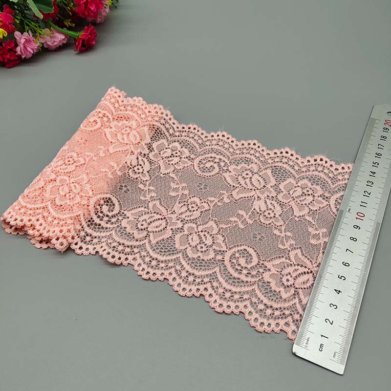 Ruban Dentelle Élastique Fleuri Africain - 15cm Couture DIY 2