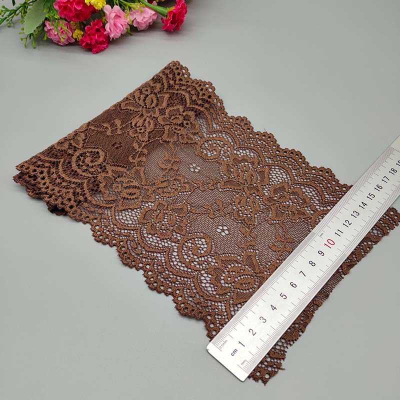 Ruban Dentelle Élastique Fleuri Africain - 15cm Couture DIY 2