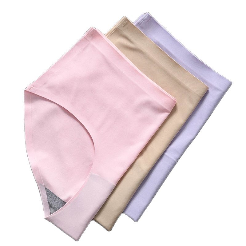 Culotte sans couture en soie de glace taille mi-haute – Respirante femme