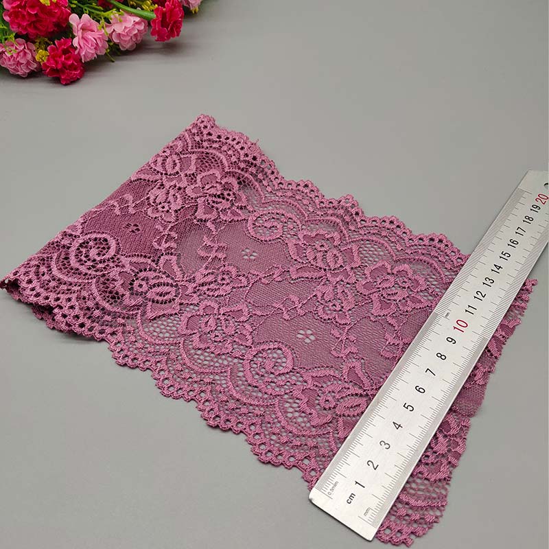 Ruban Dentelle Élastique Fleuri Africain - 15cm Couture DIY 2