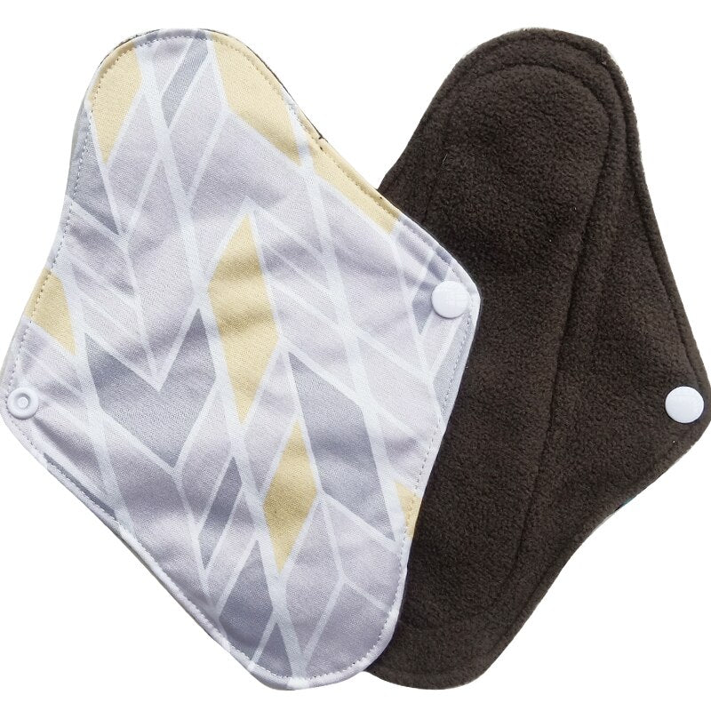 Lot de 5 protège-slips lavables Lecy Eco Life bambou charbon avec pochette