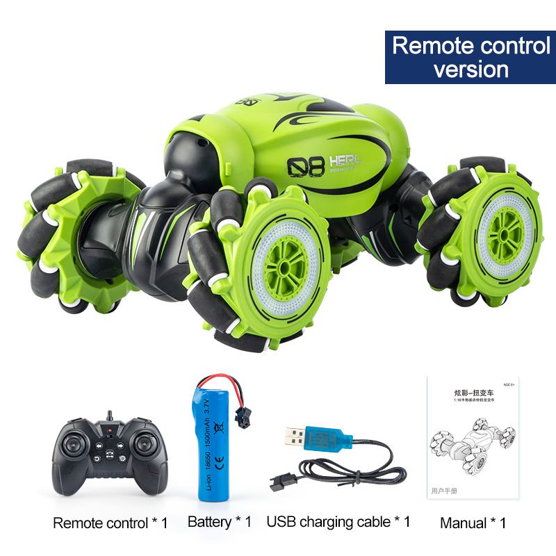 Voiture RC D876 1/16 4WD – Induction gestuelle, lumières et musique