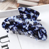 High Quality Geometric Acetate Hair Claws Large Square Hair Crabs Clip Leopard Grain Hair Clamps For Women Hair Accessories