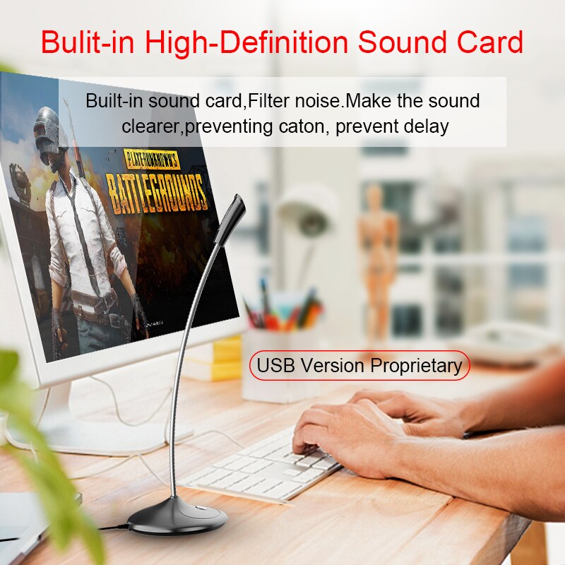 Microphone Studio Orientable 360° - USB PC Streaming Gaming