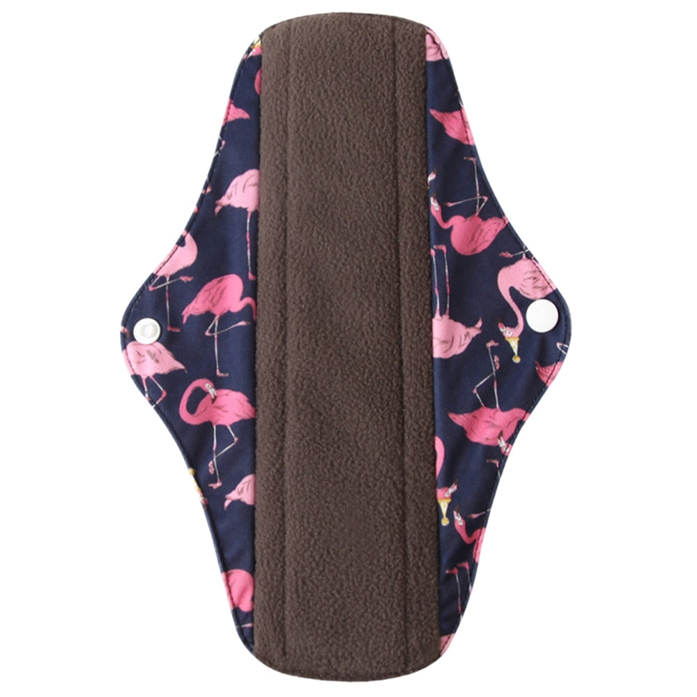 Protège-slip lavable Ohbabyka charbon de bambou – Serviette réutilisable