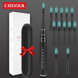Dentists Recommend Professional Sonic Electric Toothbrush 5 Modes Protect Gums Rechargeable Waterproof Toothbrush Box as Gift
