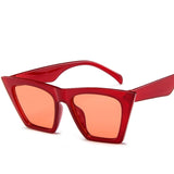 Evrfelan Retro Square Sunglasses Brand Desinger Cat Eye Sun Glasses Women Eyewear Chic Big Frame Glasses for Women oculos UV400