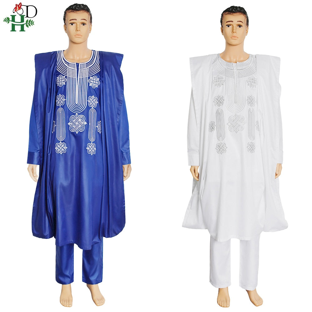 Ensemble Agbada Homme Traditionnel - Boubou Africain