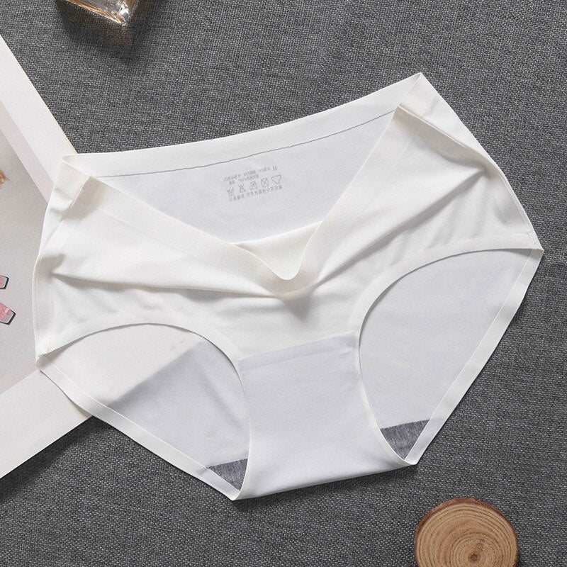 Culotte sans couture en soie de glace taille mi-haute – Respirante femme