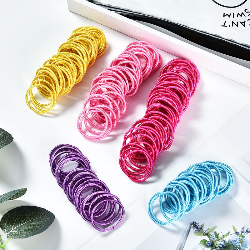 Lot de 50 à 200 élastiques colorés pour enfant – Accessoires cheveux fille