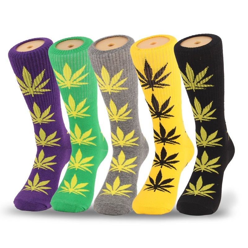 Lot de 5 paires de chaussettes fantaisie homme – Style Harajuku casual