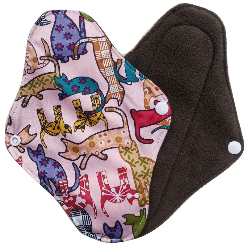 Lot de 5 protège-slips lavables Lecy Eco Life bambou charbon avec pochette