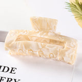 High Quality Geometric Acetate Hair Claws Large Square Hair Crabs Clip Leopard Grain Hair Clamps For Women Hair Accessories