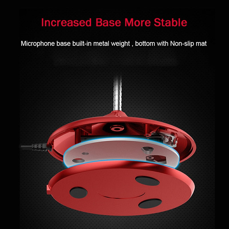 Microphone Studio Orientable 360° - USB PC Streaming Gaming
